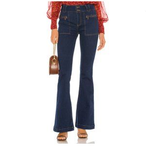 We The Free LAYLA dark wash flare jeans 32